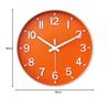HZDHCLH Wanduhr, Stilvoll, Leise, Skandinavisch (Orange Weiß)…