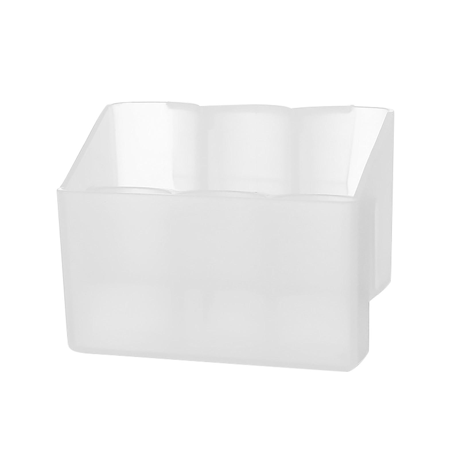 

Двухслойный ящик для хранения на боковой двери холодильника, подвесной отделочный ящик для хранения на кухне One Size белый