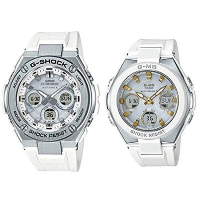 Casio X Adult Pair No Battery Replacement Solar Watches G-Shock Baby-G Watches, Required! Radio-Controlled Powered, High-Performance Analog-Digital