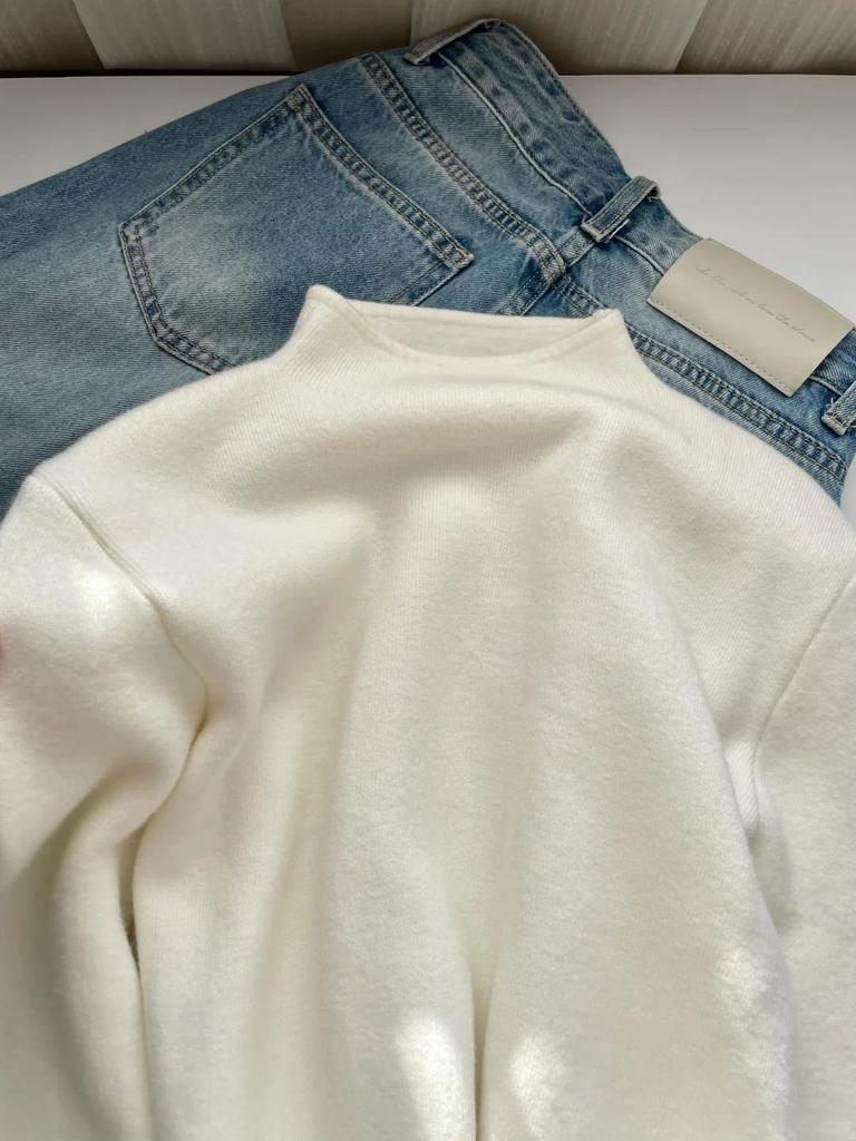 Damen Dopamin Rollkragen Fleece Pullover - 2025 Frühjahrskollektion, Warmer & Dicker Gestrickter Baselayer Top