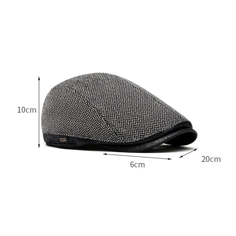 British Style Newsboy Cap Men's Beret Autumn Winter Warm Forward Cap
