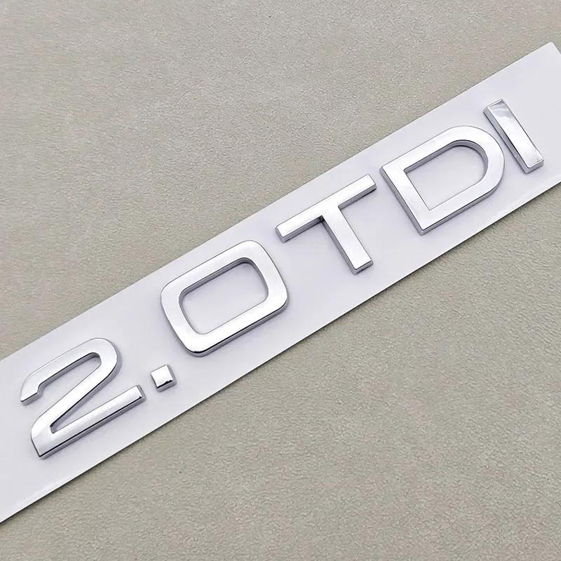 2026 Hot 3D ABS Car Logo 1.9 2.0 2.8 3.0 4.2 TDI 3.6 Sticker Trunk Emblem Rear Badge For Audi A3 A4 A5 A6 A7 A8 Q3 Q5 Q7 Q8 Accessroies
