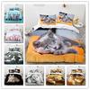 3D Gedrucktes Tier Katze Bequemer Bettbezug Steppdecke Kissenbezug Bettwäscheset Kinder Schlafzimmer Dekoration Heimtextil