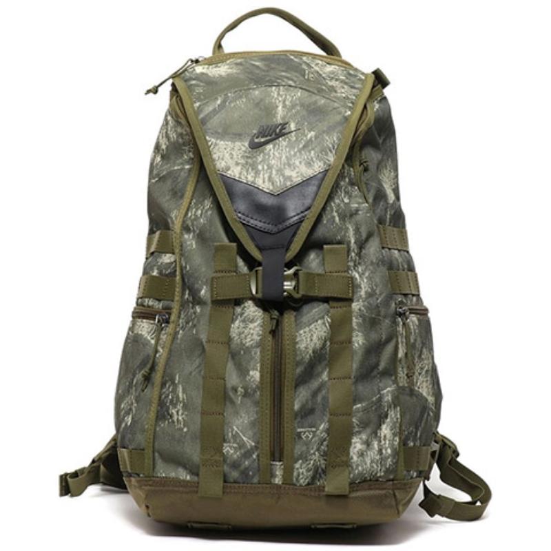 Nike Polyester, Nylon Backpack Regular Unisex Army Green Casual BA6377-395