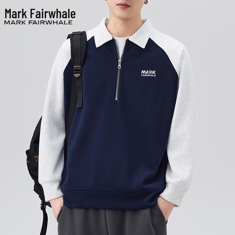

Mark Fairwhale Men s Casual Lapel Hoodie M