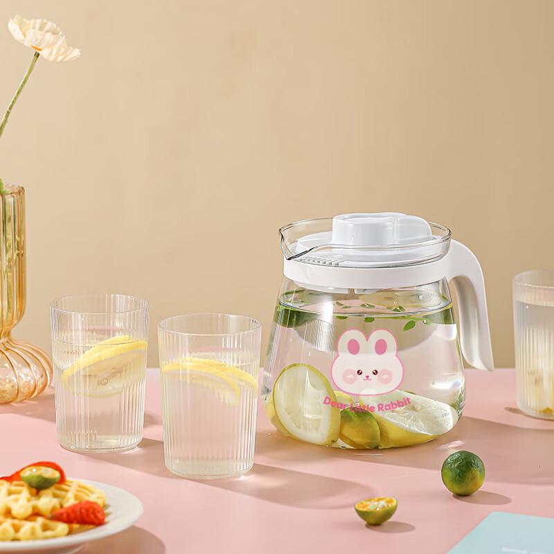 High-Temperature Resistant Glass Pitcher Set 1700ml