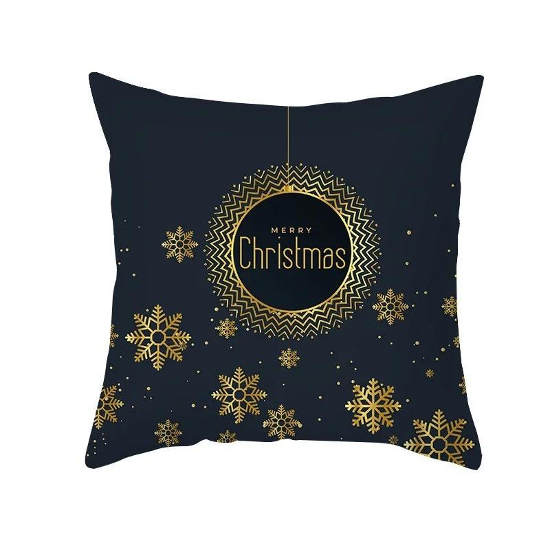 Christmas Themed Pillowcases Car Accessories Office Santa Claus Living Room Sofa Home Pillowcases