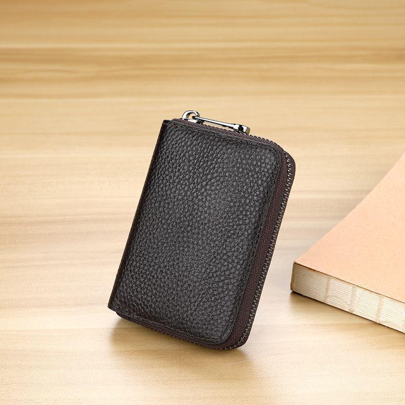 Ultra-Thin Minimalist Anti-Demagnetization Card Holder with Large Capacity for Men and Women