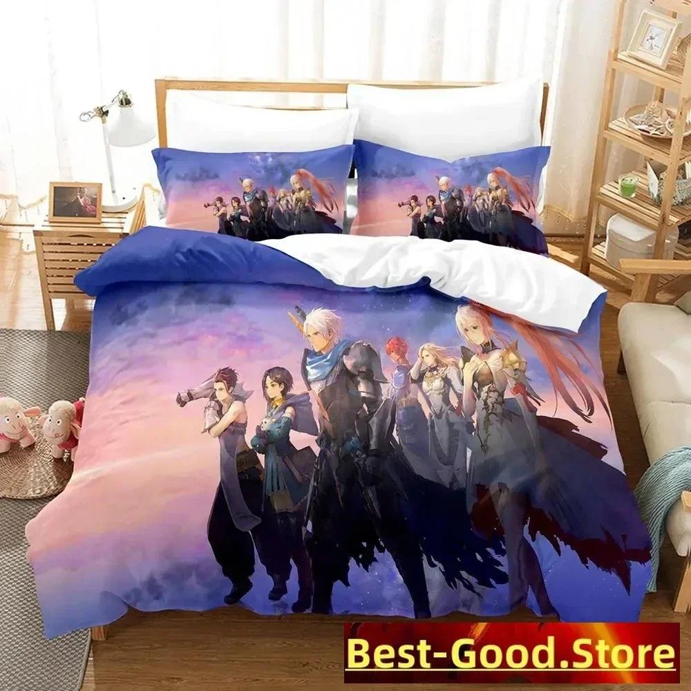 Tales of Arise Beding Set Einzelbett Doppelbett Bedrucktes Bettwäsche-Set Mit Kissenbezug Bett Weiche Bettdecke Weich Einzel Doppel Queen Super King-Size Abmessungend