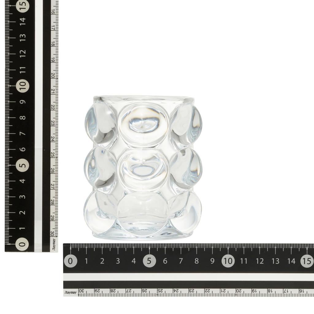 Francfranc Bubble Glass Pen Stand, Clear, Desk Storage