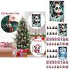 Christmas Panda Countdown Calendar With Acrylic Components And Festive Collectible Items