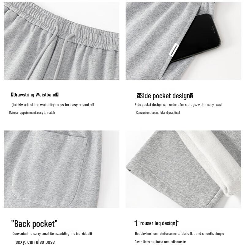Fingercroxxit Men's Straight-Leg Loose Fit Sweatpants