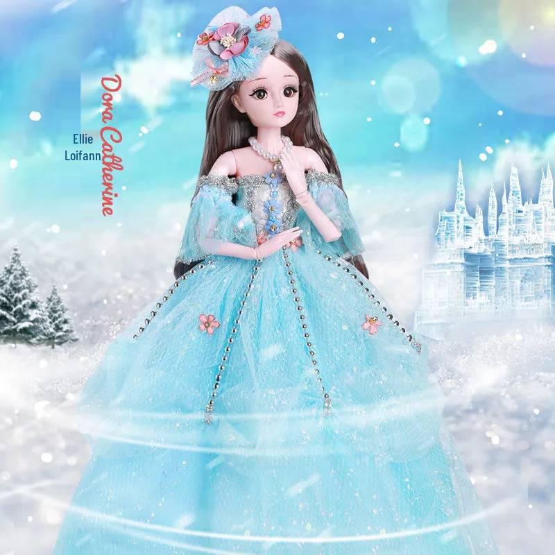 60cm Princess Dress-Up Doll Set for Girls - Perfect Birthday Gift
