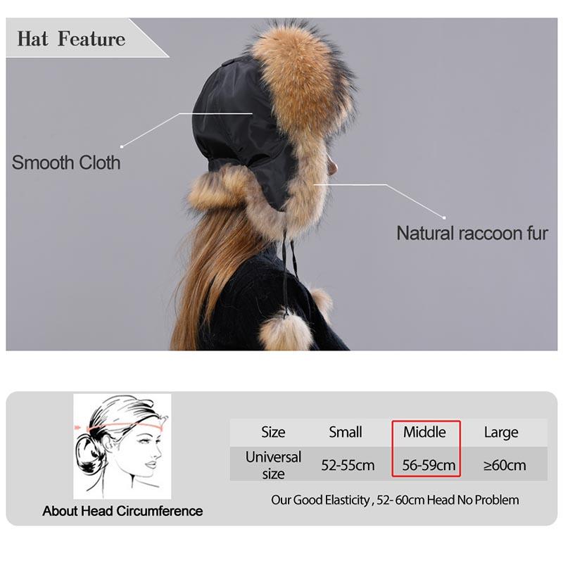 Female Tail Cap Fashion Real Fur Hats 