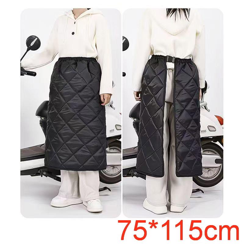 

1Pcs Warm Windproof Leg Protector Thickened Fleece Electric Vehicle Windbreaker Knee-length Skirt For Cycling Electric Bicycle