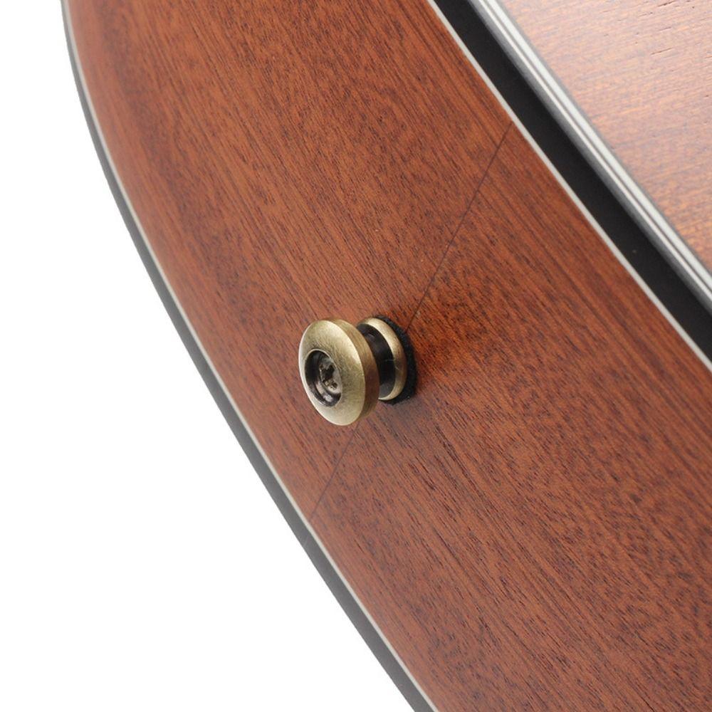 2 יחידות כפתורי רצועת גיטרה מברזל מונעי החלקה נעילות רצועת גיטרה פיני קצה רצועת גיטרה נגן גיטרה