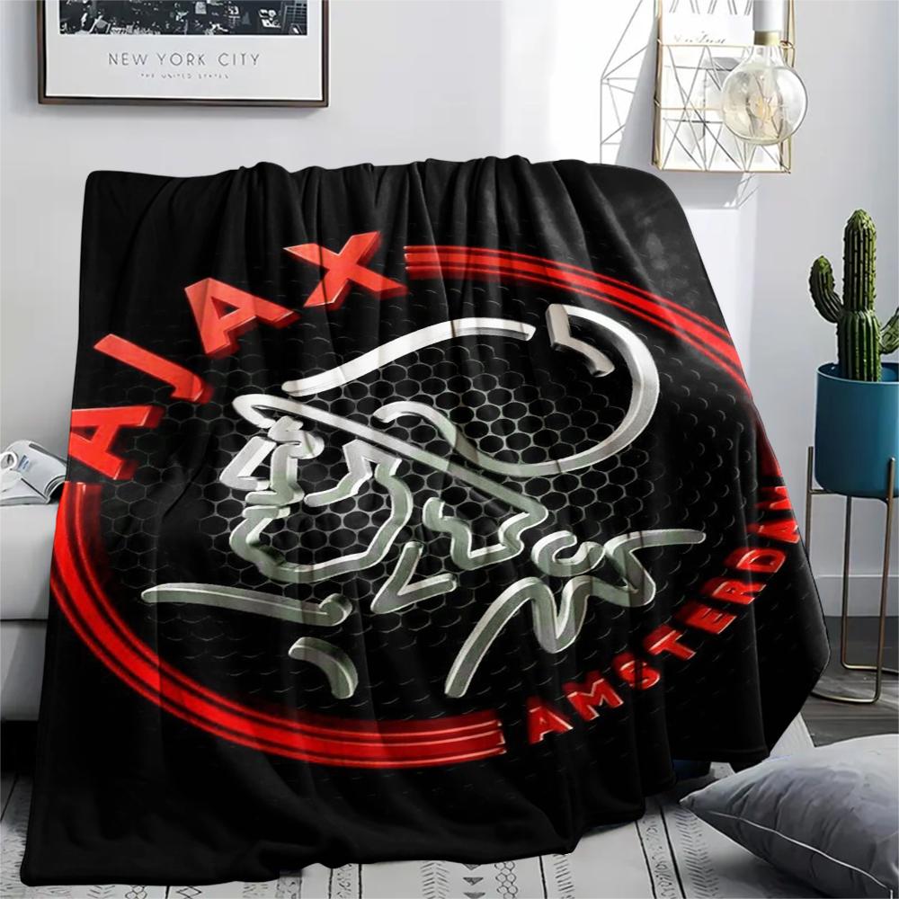 1pc Ajax Amsterdam Print Flannel Blanket, High Quality Comfortable for All Seasons, Home Decor, Warmth and Comfort, Perfect for Christmas Gifts07