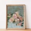 1 Stück Kreative Vase Blumenstrauß Leinwand Kunstdruck, Klassische Blumen Wandkunst und Naturstil Wanddeko für Kunst Wohndekor