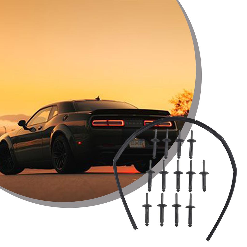 Per Dodge Per Challenger 2008-22 Fascia Anteriore Paraurti Cofano 1pz Guarnizione in Gomma 12pz Rivetto in Plastica 68051392AB Parti Guarnizione Paraurti Auto