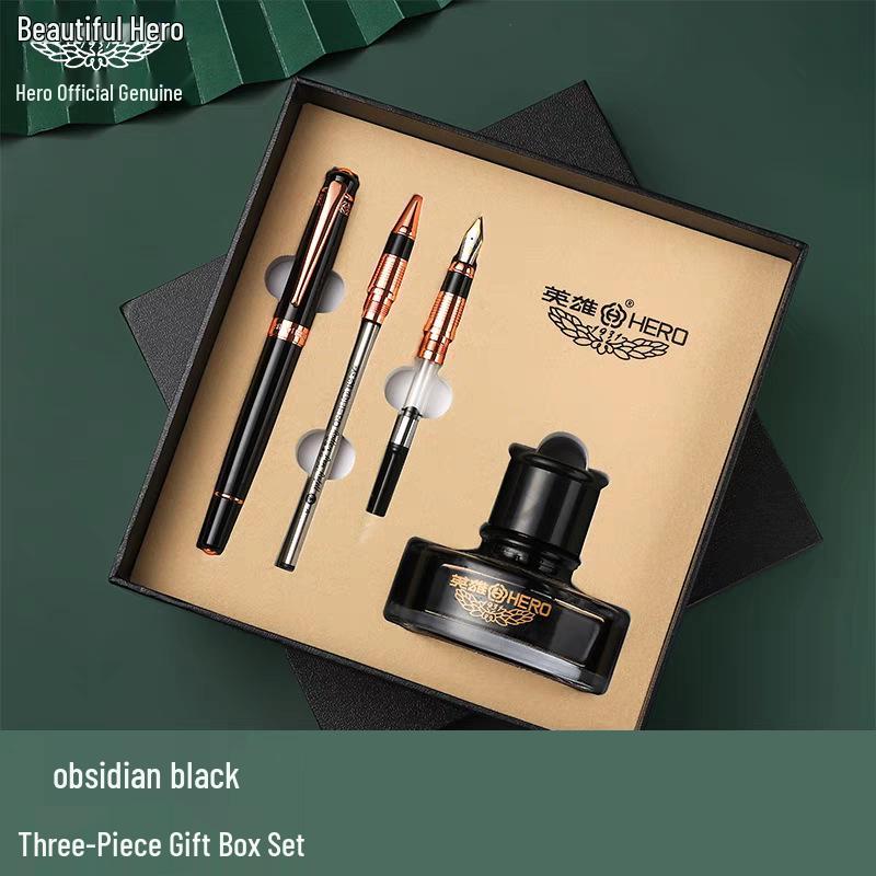 Hero 849 Multi-Purpose Calligraphy Gift Set: High-Grade Fountain Pen for Business, Office, and Writing Practice, Ideal for Men and Women.