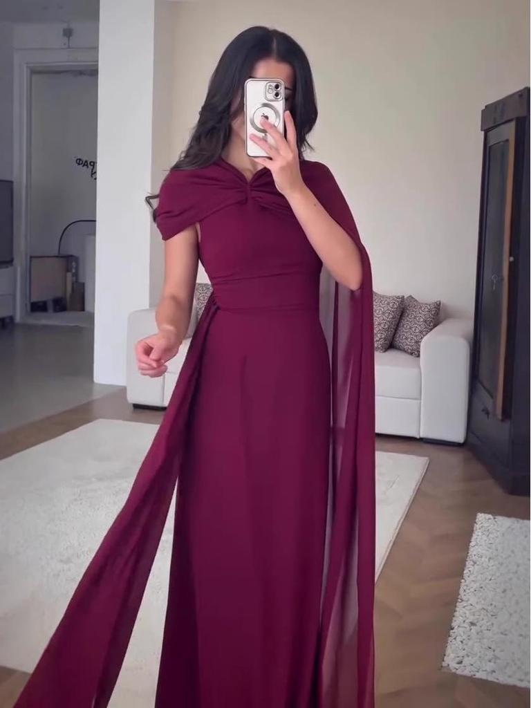 2025 Summer Elegant One-Shoulder Long Dress