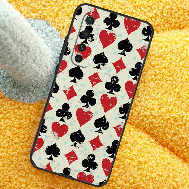 CASINO PLAYING CARDS Case For Xiaomi 15T 14T 13T 14 15 Ultra 17 Pro Max Cover For POCO F8 F7 F5 F6 X5 X6 X7 Pro