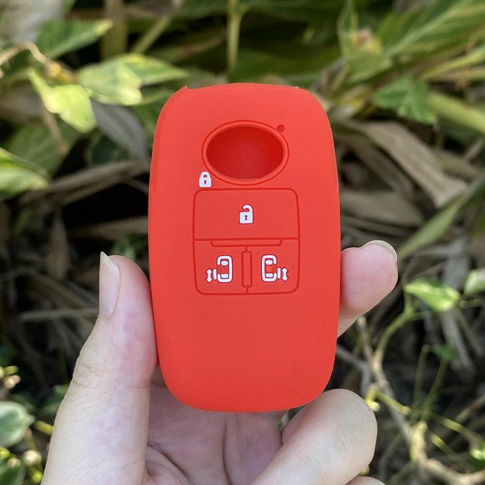 Silicone Car Key Cover Case Shell for Toyota RAIZE for Daihatsu Rocky 4  Buttons Key Cover Case Car Accessories