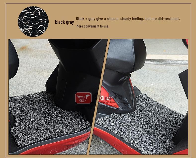 Non-Slip Waterproof Footrest Mat for Xiaxing Sanyang Tini110 Scooter