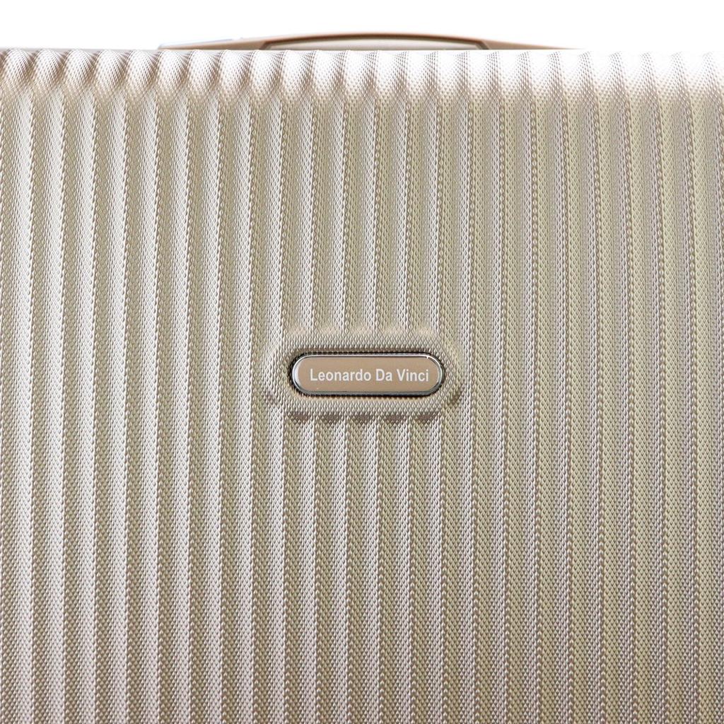 Mocna męska walizka z tworzywa ABS Leonardo da Vinci 3059-2 S32