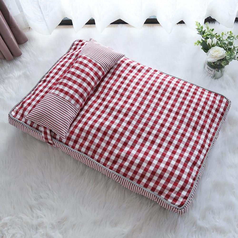 Dog Bed Soft and Comfortable Pet Bed Home Pet Comfortable Sleep Sofa Warm Kennel Pad Cat Mattress, Pet Supplies Sofa Bed