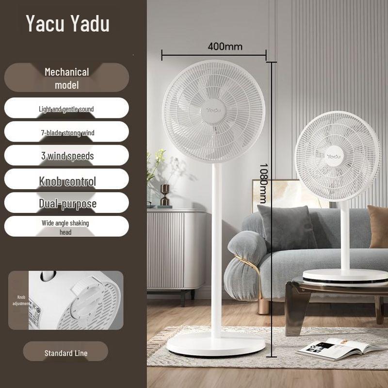 Remote Control Oscillating Floor Fan with Powerful Wind