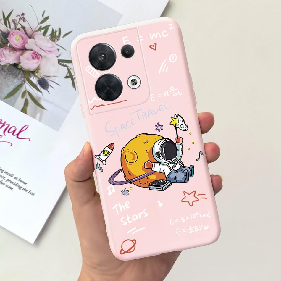 For OPPO Reno8 CPH2359 Case Reno8 Pro CPH2357 Reno 8 8Pro 5G Lovely Cartoon Candy Color Soft Silicone TPU Phone Back Cover
