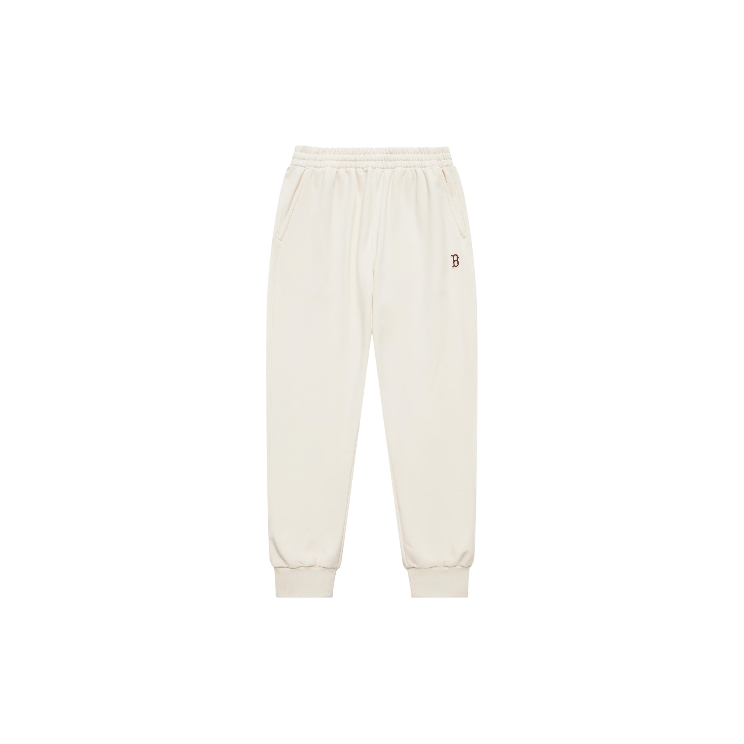 MLB Knitted Sweatpants Unisex Beige 3APTB0134-43CRD XL