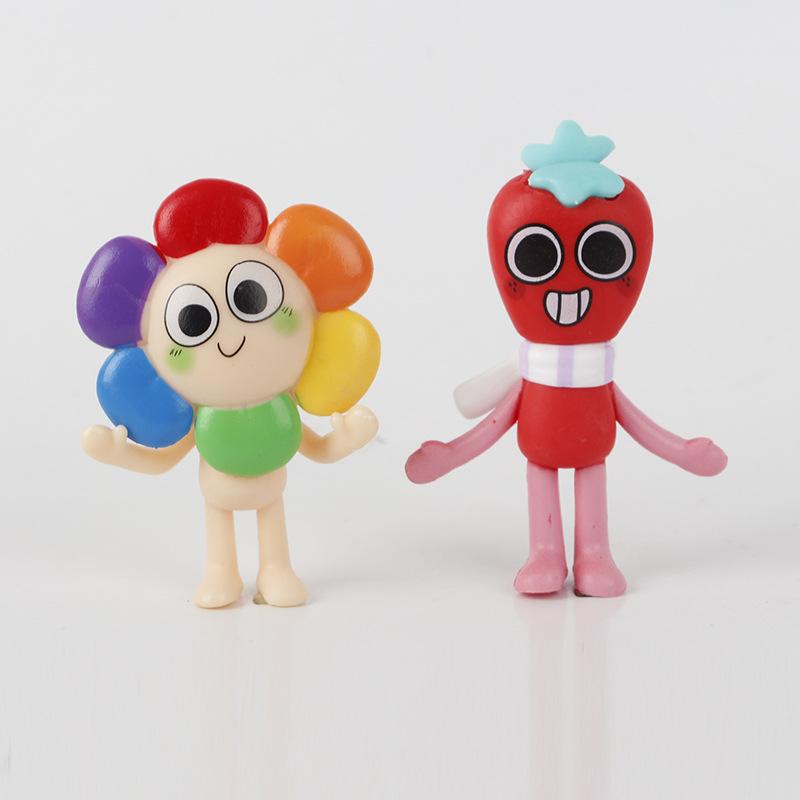 8pcs/set Dandy's World Cartoon Figure PVC Model Cute Doll Toys