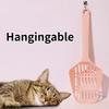 Cat Litter Scoop Long Handle Cat Litter Shovel Hangingable Sand Scoop for Cats Toilet Cleaning Big Hole Cats Shovel Pet Products