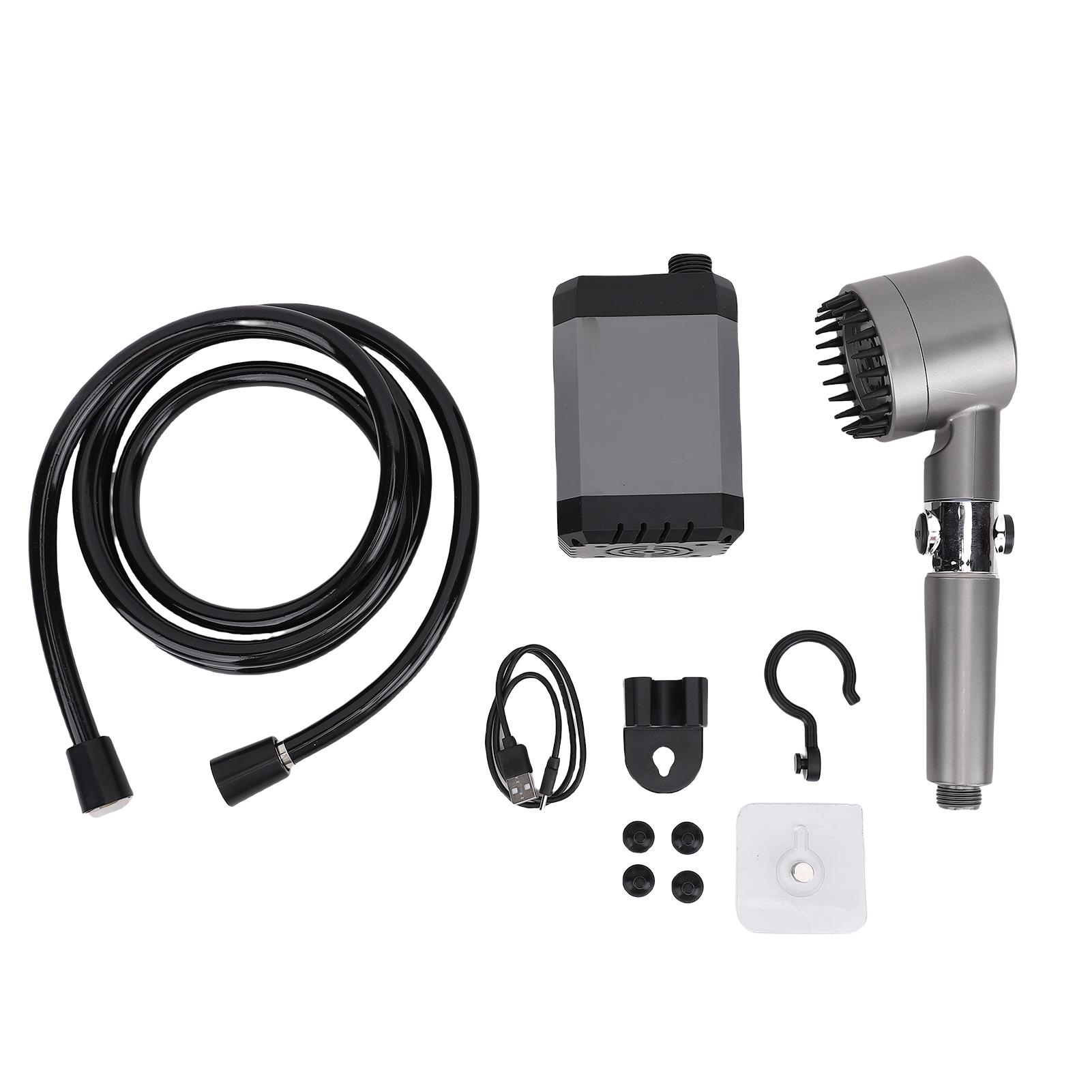 

6000mAh Battery LED Display Portable Camping Shower Outdoor Camp Pump for Hiking Travel