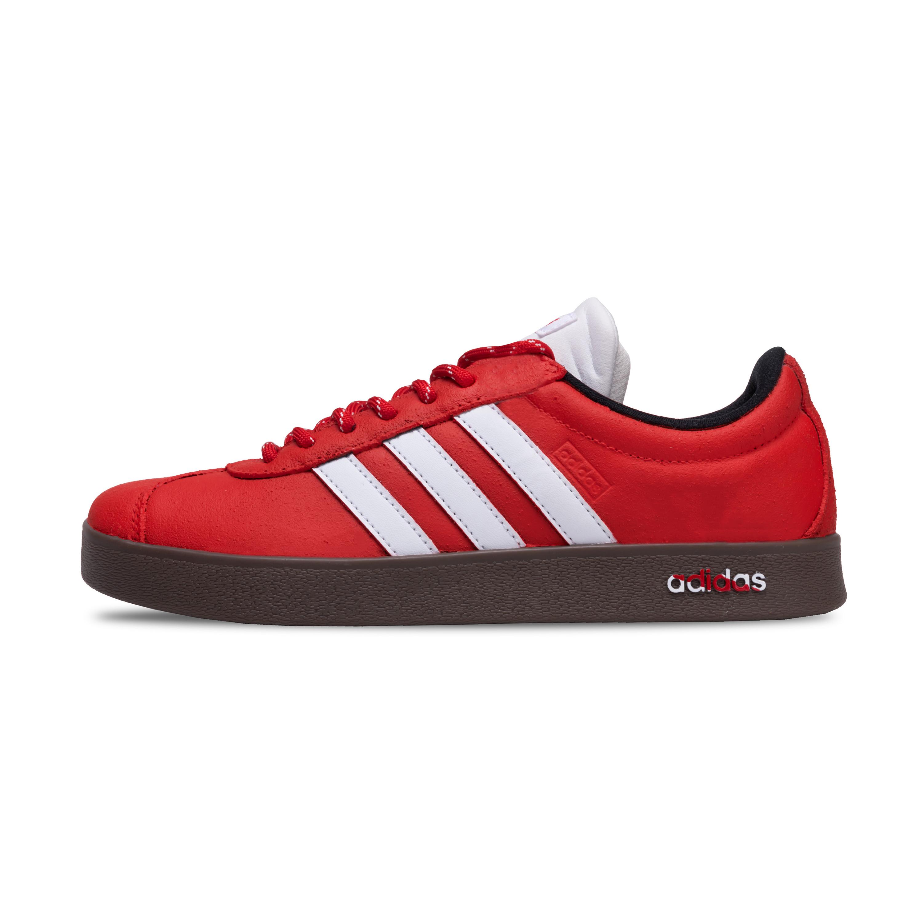 Adidas Neo VL Court Lifestyle Slip Resistant Low top Skateboard Shoes Unisex Red White HQ1802(Team329-) 40⅔