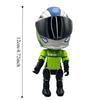 Joint Mobility Zinc Zinc Alloy Motorcycle Helmet Toy Action Figure Movable Figurine Model  Auto Decor