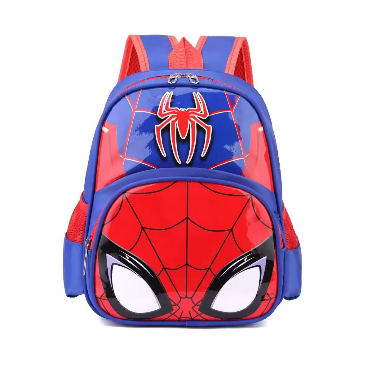 Детский мультяшный рюкзак с динозавром и Человеком-пауком для мальчиков, детский сад
