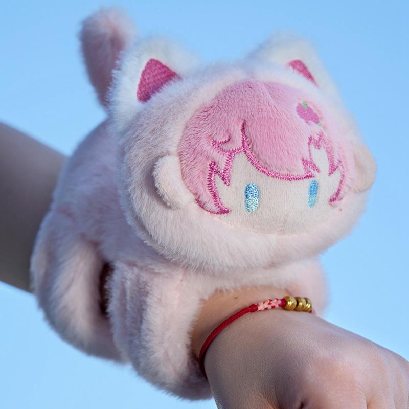 Neue zwei Welpen Pop Ring süße Plüsch Spielzeug Spaß Puppe Kinder Armband Panda Wasser Meerschweinchen männlich und weiblich Geburtstagsgeschenk