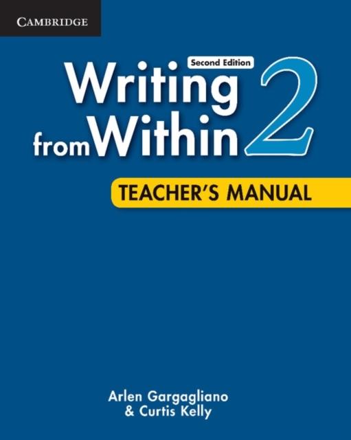 The Writing from Within Level 2 Teacher's Manual Book