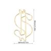 50Pcs Dollar Shape Gold Paper Clips Gold Small Paper Clips Cute Paper Clips  Document Organization