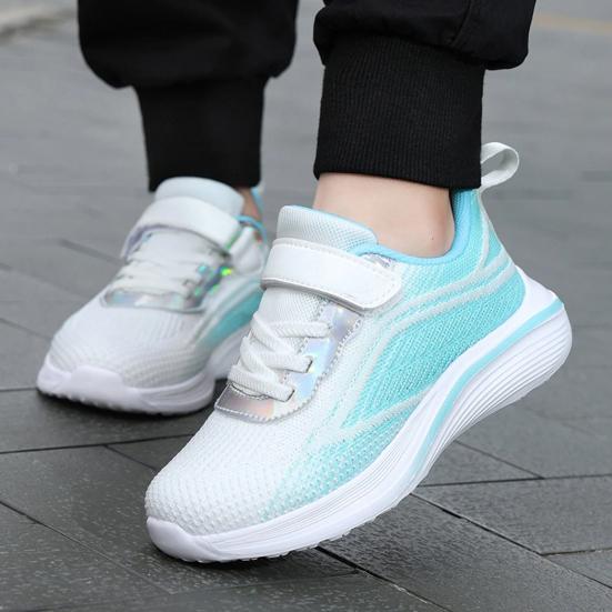 Girls Running Sneakers Kids Sports Shoes Breathable Lightweight Sneakers Memory Foam Insoles Non-Slip Shock-absorbing Footwear