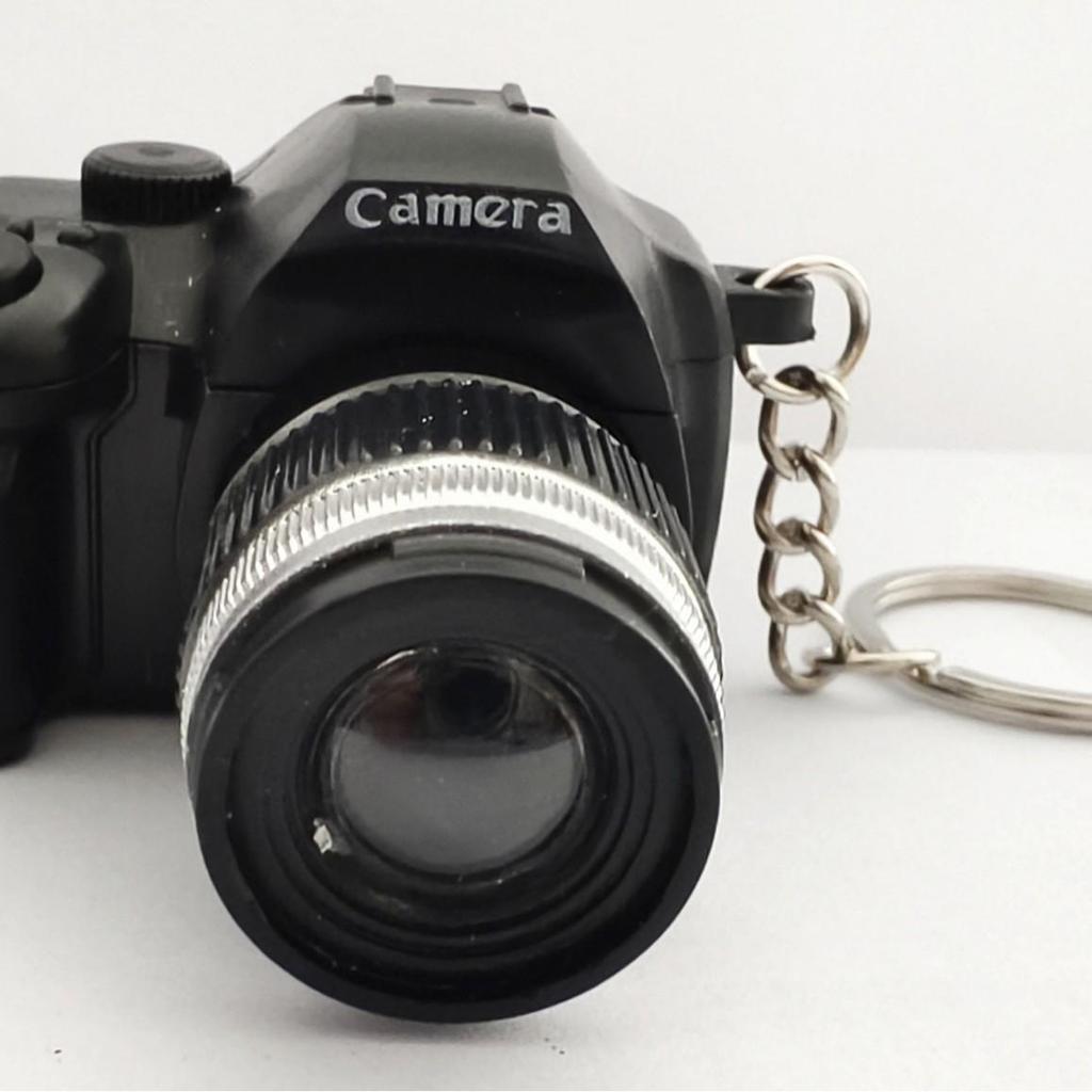 Mini Smiley Face Plush Camera Pendant with Sound & Glow