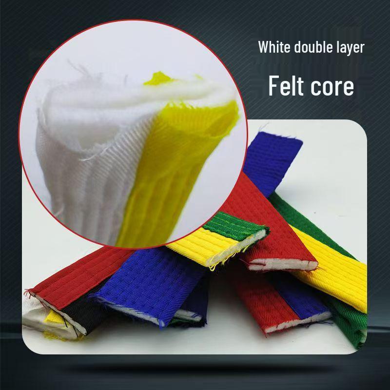 Embroidered Martial Arts Grading Belts for Children & Adults: Taekwondo, Judo, Karate in Red & Black