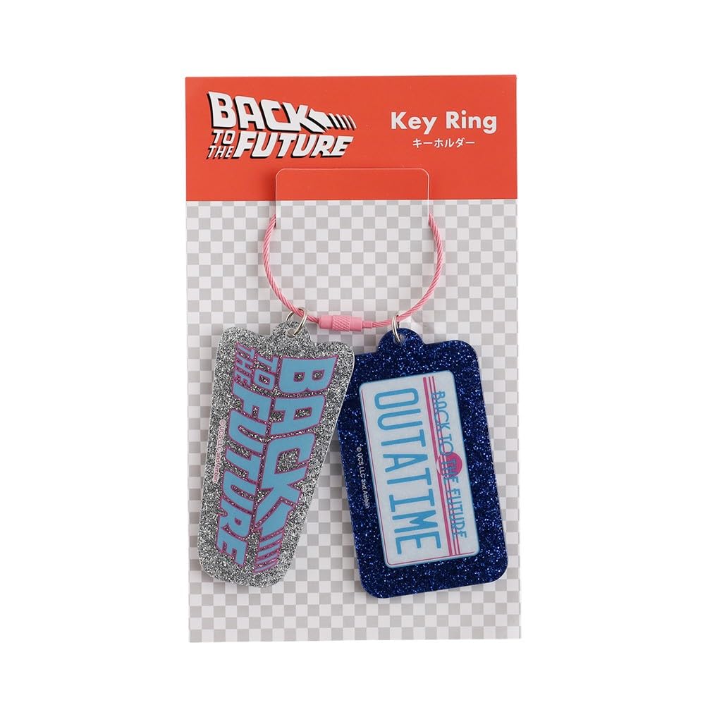 

Overglad Back to the Future Double Row Acrylic Key Chain License Plate BFF-002