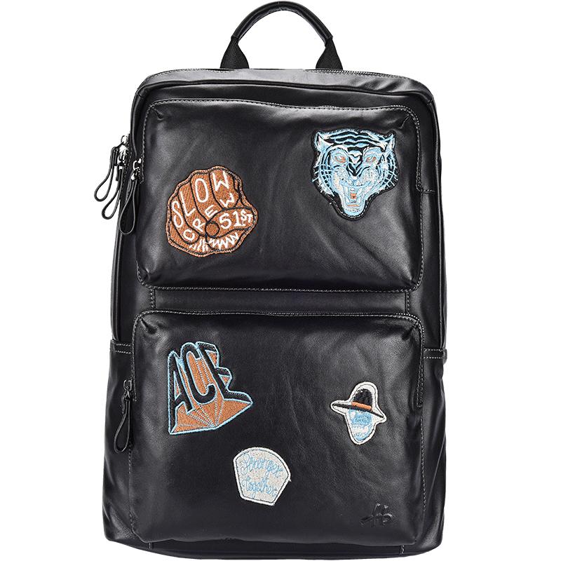 

Hush Puppies Men s Trendy Leather Backpack