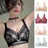 Wireless Lace Bra with Side Support and Anti-Sagging Design