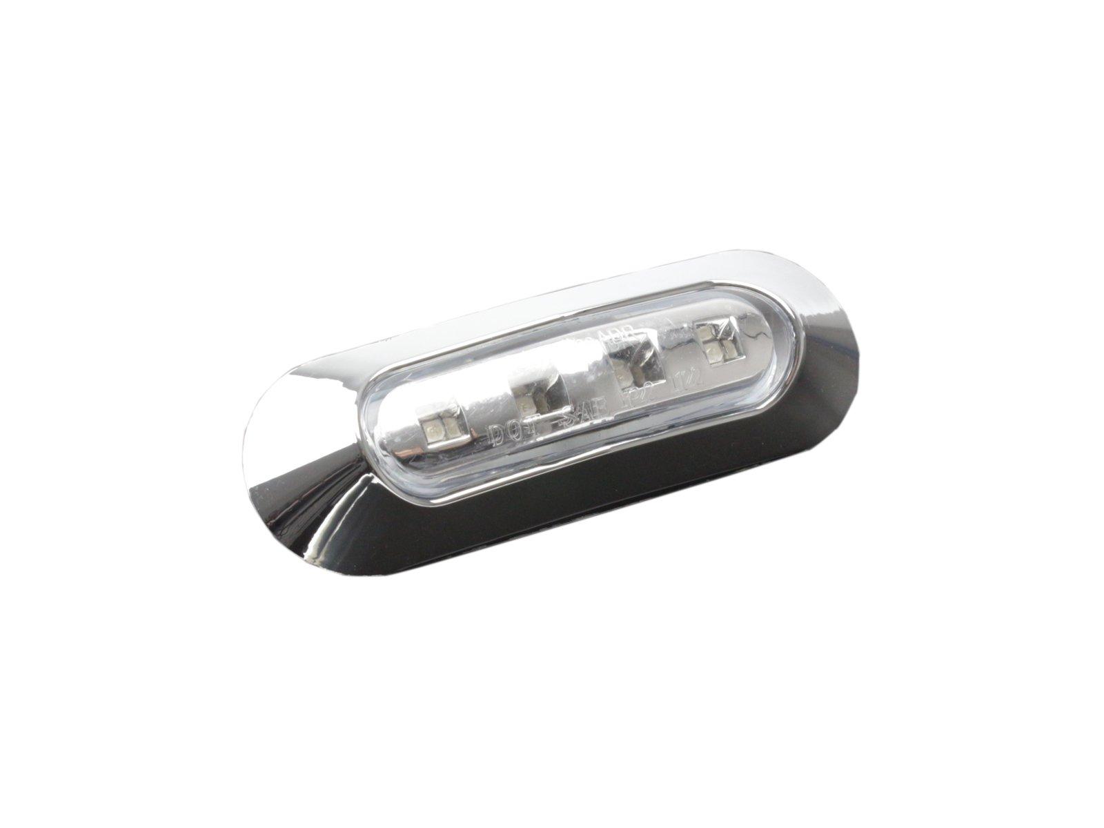 12V 24V Side Marker Clear Lens Amber Luminous Small General clear lens