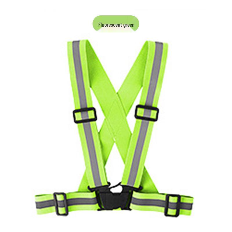 High Visibility Reflective Elastic Safety Vest with Shoulder Strap